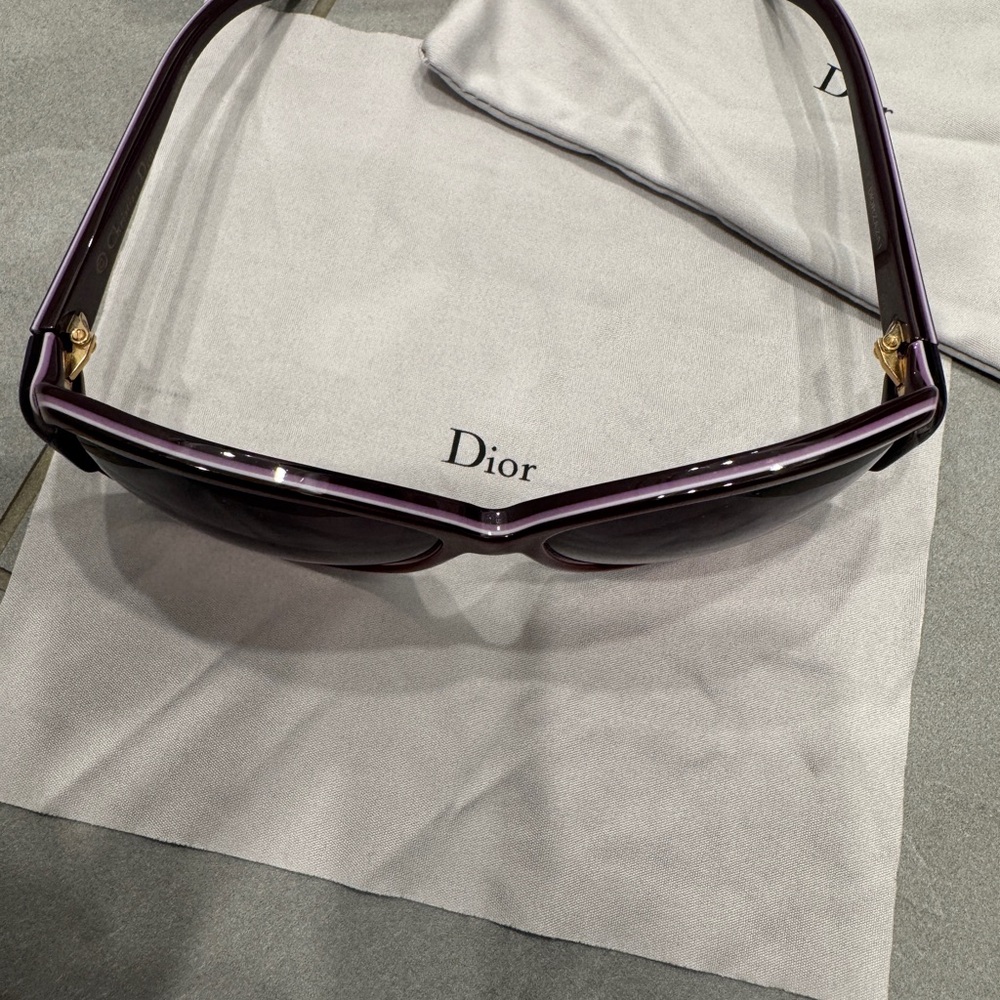 Dior Deep Red and Purple Sunglasses - Picture 5 of 10